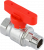 Кран шаровой FAR 1/2", ВР-НР, красн. бабочка, хром Кран шаровой FAR 1/2", ВР-НР, красн. бабочка, хром